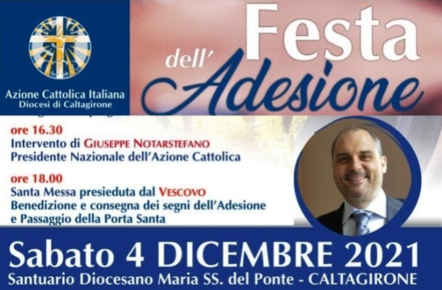 Azione Cattolica calatina celebra oggi, sabato 4 dicembre, Festa "Adesione ai piedi di Maria"